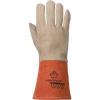 TIG Welding Gloves, Grain Deerskin, Size Medium Cam Industrial