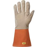TIG Welding Gloves, Grain Deerskin, Size Medium Cam Industrial