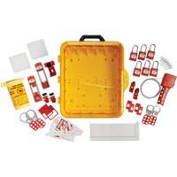 Station de cadenassage &eacute;lectrique avec cadenas de s&eacute;curit&eacute; en nylon &agrave; cl&eacute; identique, Cadenas Plastique, Capacit&eacute; de 55, Cadenas Compris Cam Industrial