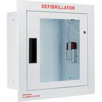 Fully Recessed Large Cabinet with Alarm, Zoll AED Plus&reg;/Zoll AED 3/Cardio-Science/Physio-Control For, Non-Medical Cam Industrial