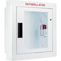 Semi-Recessed Large Cabinet with Alarm, Zoll AED Plus&reg;/Zoll AED 3/Cardio-Science/Physio-Control For, Non-Medical Cam Industrial