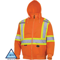6924 Chandail &agrave; capuche, Petit, Orange haute visibilit&eacute; Cam Industrial