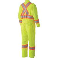 5999A Traffic Safety Coveralls, X-Small, High Visibility Lime-Yellow Cam Industrial