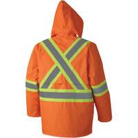 5608 210D Waterproof Rain Suit, Polyester/PVC, Small, High Visibility Orange Cam Industrial