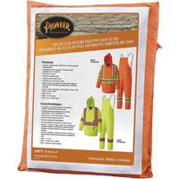 5608 210D Waterproof Rain Suit, Polyester/PVC, Small, High Visibility Orange Cam Industrial