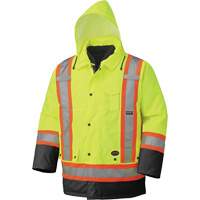 5021BB Waterproof 7-in-1 Parka, High Visibility Lime-Yellow, X-Small Cam Industrial