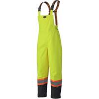 5405 Salopettes imperm&eacute;ables 300D Trilobal antid&eacute;chirure, Polyester, T-petit, Jaune lime haute visibilit&eacute; Cam Industrial