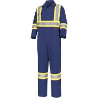 5516T Safety Coveralls, 44 (Tall), Navy Blue Cam Industrial