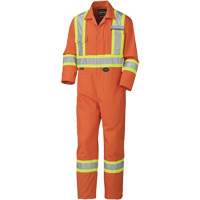 5513T Industrial Wash Coveralls, 40 (Tall), High Visibility Orange Cam Industrial