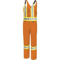 6617T Salopettes, Polyester, 40, Orange haute visibilit&eacute; Cam Industrial