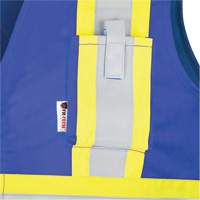7730 FR-Tech&reg; Flame-Resistant Arc Safety Vest, Small, Royal Blue, 10 cal/cm² Cam Industrial