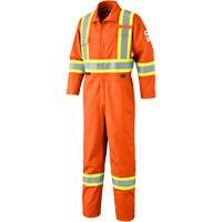 7702T FR-Tech&reg; Arc-Rated Coverall, Size 40 (Tall), High Visibility Orange, 10 cal/cm² Cam Industrial