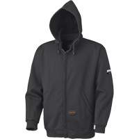337 Flame-Resistant Zip Style Hoodie, Men's, X-Small, Black, 22 cal/cm² Cam Industrial