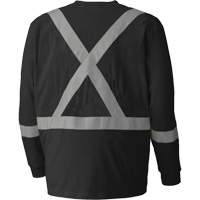 340SFA Flame-Resistant Long-Sleeved Safety Shirt, Small, Black Cam Industrial