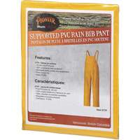 577P Storm Master&reg; Bib Pants, Small, Polyester/PVC, Yellow Cam Industrial