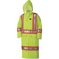 5897 Manteau long imperm&eacute;able et ignifuge, Grand, Jaune lime haute visibilit&eacute; Cam Industrial