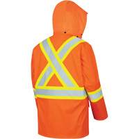 5892PKT Veste de s&eacute;curit&eacute; imperm&eacute;able &agrave; haute visibilit&eacute; ignifuge, T-petit, Orange haute visibilit&eacute; Cam Industrial