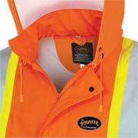 5892PKT Veste de s&eacute;curit&eacute; imperm&eacute;able &agrave; haute visibilit&eacute; ignifuge, T-petit, Orange haute visibilit&eacute; Cam Industrial
