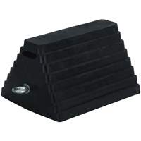 298 Double-Sided Wheel Chock, 6" x 8", Black Cam Industrial