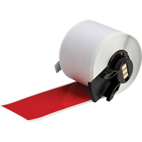 Multi-Purpose Label Tape, Vinyl, Red, 1.9" Width Cam Industrial