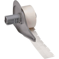 Self-Laminating Wrap-Around Wire & Cable Labels, Vinyl, 0.5" L x 0.75" H, White SHF072 | Cam Industrial