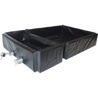 Ultra-Track Berm, 144 US gal. Capacity, 4' W x 6' L x 12" H, Foam Wall Cam Industrial