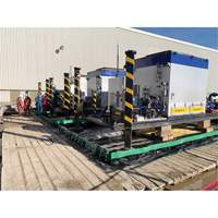 Ultimate Copolymer 2000 Ultra-Containment Berm&reg;, 179 US gal. Capacity, 4' W x 6' L x 12" H, Hinge Bracket Cam Industrial