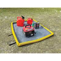 Small Ultra-Filter Pad, 0.8 US gal. Capacity, 2.5' W x 2' L x 3" H, Foam Wall Cam Industrial