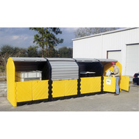 P16 Plus Ultra-Hard Top Spill Pallets sans drain, 250" lo x 79" la x 62" h, Capacit&eacute; de charge 9000 lb Cam Industrial