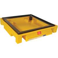 Single Drum Ultra-Safety Cabinet Bladder System, 37,8" lo x 37,8" la x 6,3" h, Capacit&eacute; de charge 1500 lb Cam Industrial