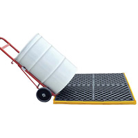 4-Drum Flexible Ultra-Spill Deck&reg;, 22 US gal. Spill Capacity, 48" x 48" x 2.5" Cam Industrial