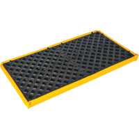 2-Drum Flexible Ultra-Spill Deck&reg;, 11 US gal. Spill Capacity, 48" x 24" x 2.5" Cam Industrial