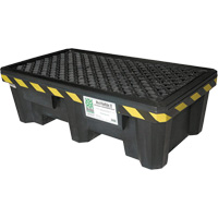 2-Drum Economy Ultra-Spill Pallet&reg;, 66 US gal. Spill Capacity, 53" x 29" x 16.5" Cam Industrial