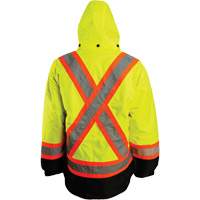 Veste 7 en 1, Polyester, Orange haute visibilit&eacute;, Petit Cam Industrial