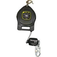 Falcon+ Edge Self-Retracting Lifeline, 50', Galvanized Steel, Swivel Cam Industrial