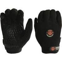 Mechanic Anti-Impact Gloves, 7/Small, Synthetic/Suede Palm, Elastic/Hook & Loop Cuff Cam Industrial