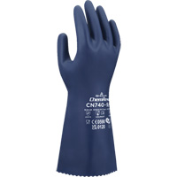 Gants r&eacute;sistants aux produits chimiques CN740, Taille Petit/7, 13" lo, Nitrile, 15 mils Cam Industrial