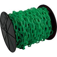 Chaîne de s&eacute;curit&eacute; en plastique robuste, Vert Cam Industrial