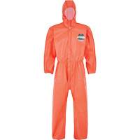 MicroMax&reg; NS Coverall with Elastic Hood, Cuffs, Waist & Ankles, Small, Orange, Microporous Cam Industrial