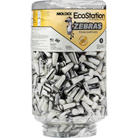 Zebras Disposable Earplugs Refill for EcoStation&reg;  Earplug Dispenser, Bulk - Canister Cam Industrial