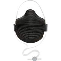 AirWave M Series Black Disposable Masks with SmartStrap&reg; & Nose Flange, N95, NIOSH Certified, Medium/Large Cam Industrial