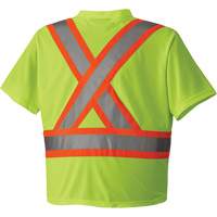 6989 Traffic Micro Mesh T-Shirt, X-Small, High Visibility Lime-Yellow Cam Industrial