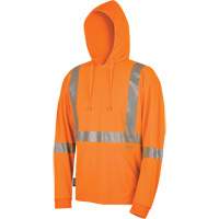 6964 Bird's-Eye Safety Hoodie, Small, High Visibility Orange Cam Industrial