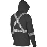 6966 Bird's-Eye Safety Hoodie, Small, Black Cam Industrial