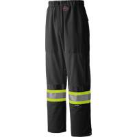 6003BKP Pantalon de s&eacute;curit&eacute; routi&egrave;re, Polyester, Petit, Noir Cam Industrial