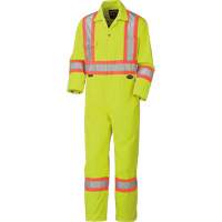 5512T High-Visibility Coveralls, 40 (Tall), High Visibility Lime-Yellow Cam Industrial