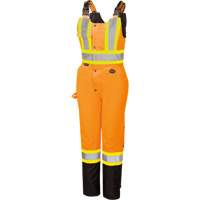 5040BBW Combinaison de s&eacute;curit&eacute; imperm&eacute;able haute visibilit&eacute; pour femmes, Polyester, T-petit, Noir/Orange haute visibilit&eacute; Cam Industrial
