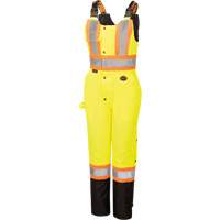 5041BBW Combinaison de s&eacute;curit&eacute; imperm&eacute;able haute visibilit&eacute; pour femmes, Polyester, T-petit, Noir/Jaune lime haute visibilit&eacute; Cam Industrial