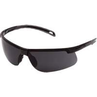 Ever-Lite&reg; Safety Glasses, Dark Grey Lens, ANSI Z87+/Meets/Exceeds CSA Z94.3 Cam Industrial