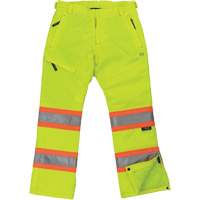 Pantalon de s&eacute;curit&eacute; isolant et extensible pour femmes, Polyester, T-petit, Jaune lime haute visibilit&eacute; Cam Industrial